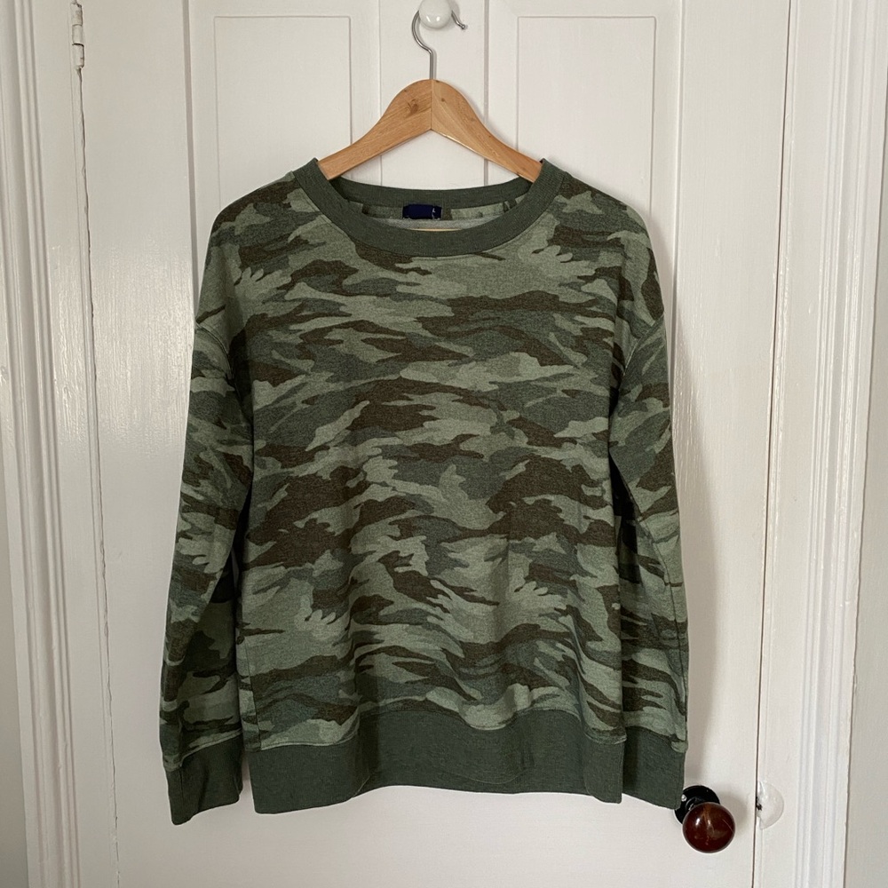 Camouflage Crew Neck Sweater - Medium